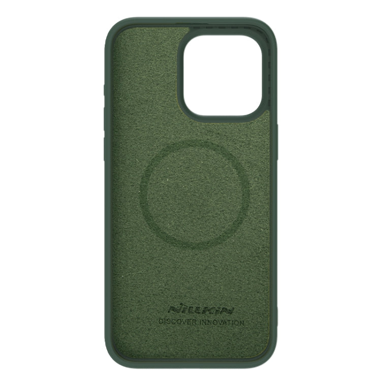 For iPhone 15 Pro Max NILLKIN CamShield MagSafe Liquid Silicone Phone Case(Dark Green) - HoMEdemic™ 