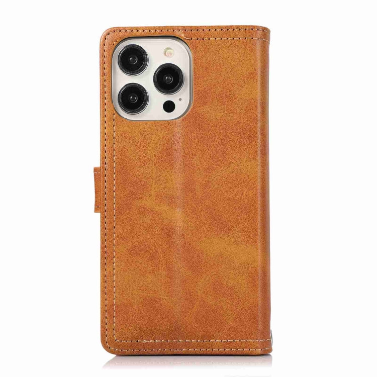 For iPhone 15 Pro Max Wristband Card Slot Leather Phone Case(Brown) - HoMEdemic™ 