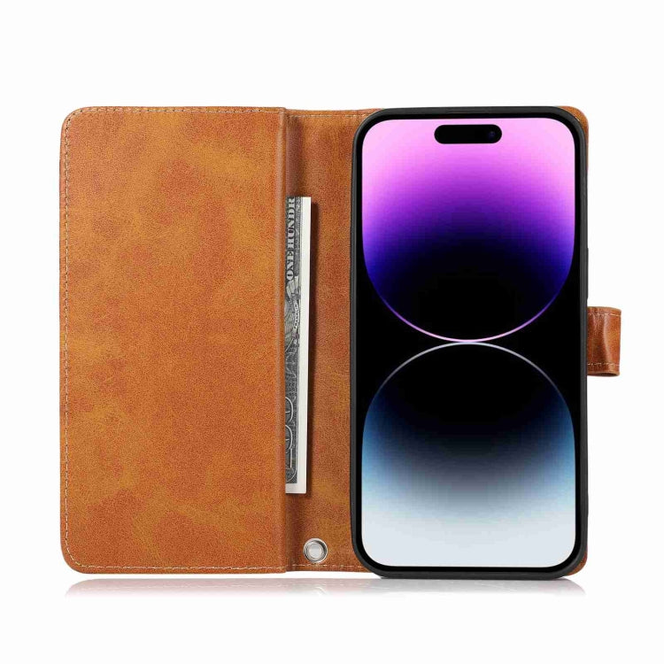 For iPhone 15 Pro Max Wristband Card Slot Leather Phone Case(Brown) - HoMEdemic™ 