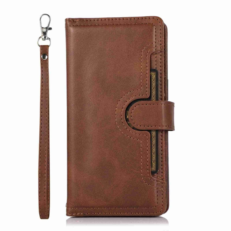 For iPhone 15 Pro Max Wristband Card Slot Leather Phone Case(Coffee) - HoMEdemic™ 