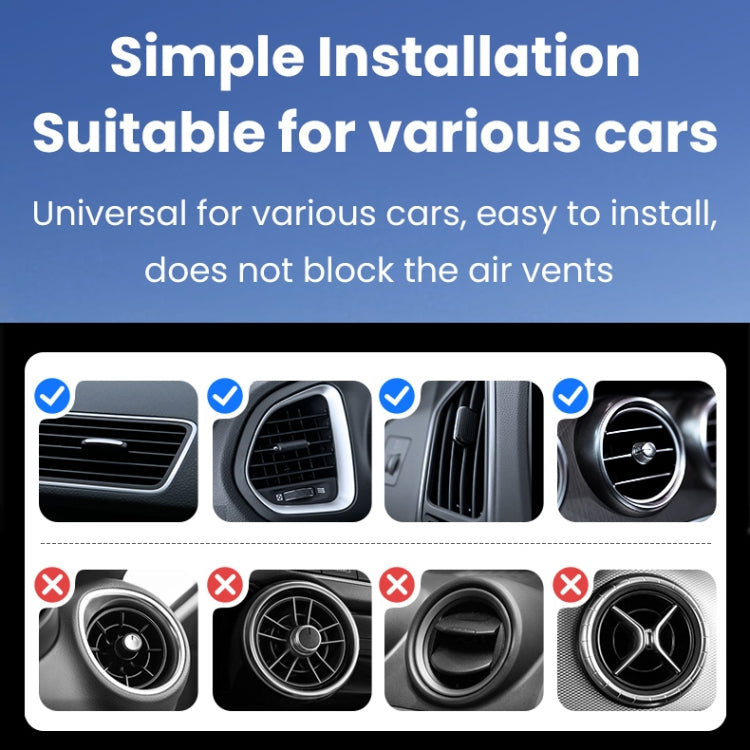 USAMS US-ZJ075 Magnetic Car Air Vent Phone Holder(Black) - HoMEdemic™ 