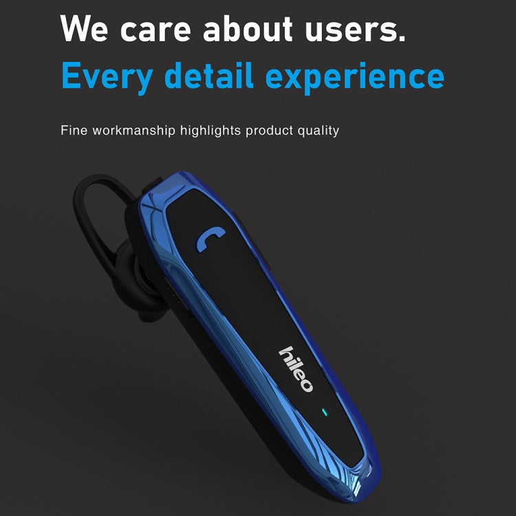 Hileo Hi6 Wireless Single Ear Hook Handsfree Call Noise Reduction In-ear Sports Earphone(Blue) - HoMEdemic™ 