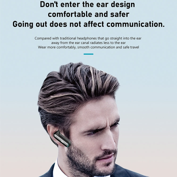 Hileo Hi8 Wireless Single Ear Hook Handsfree Call Noise Reduction In-ear Earphone(Black) - HoMEdemic™ 