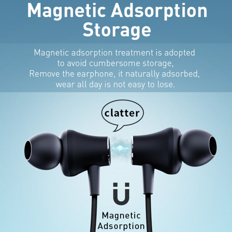 Hileo Hi75 Wireless Bluetooth Hanging Neck In-ear Sports Earphone(Black) - HoMEdemic™ 