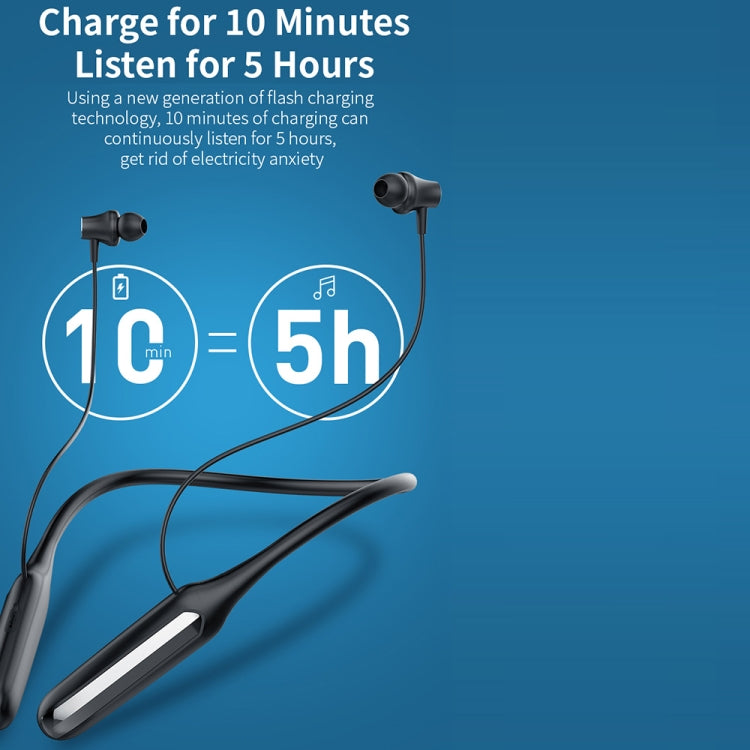 Hileo Hi75 Wireless Bluetooth Hanging Neck In-ear Sports Earphone(Black) - HoMEdemic™ 