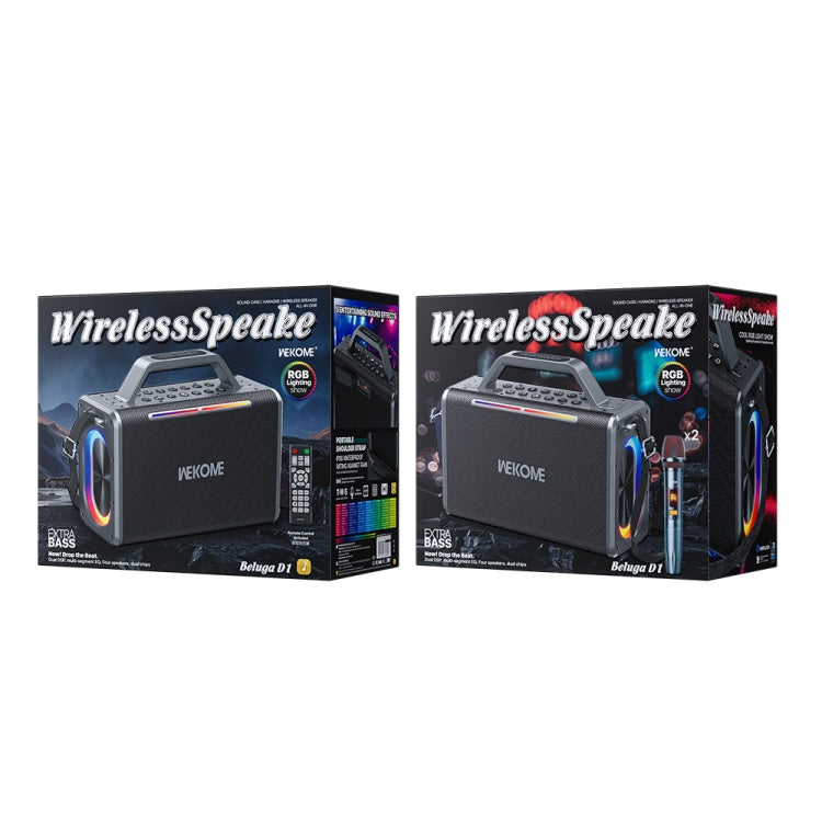 WK Beluga D1 Performer Outdoor Portable Bluetooth Speaker(Black) - HoMEdemic™ 