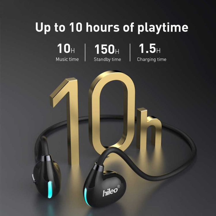 Hileo Hi73 Wireless Bluetooth Hanging Neck IPX4 Sports Earphone(Black) - HoMEdemic™ 