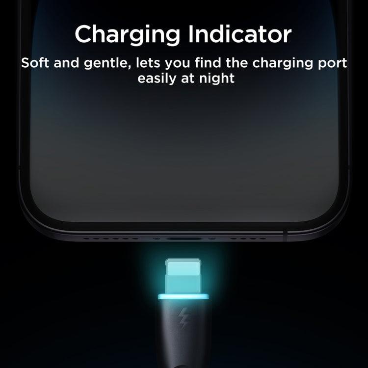 JOYROOM SA32-AL3 Starry Series 3A USB to 8 Pin Fast Charging Data Cable, Length:1m(Black) - HoMEdemic™ 
