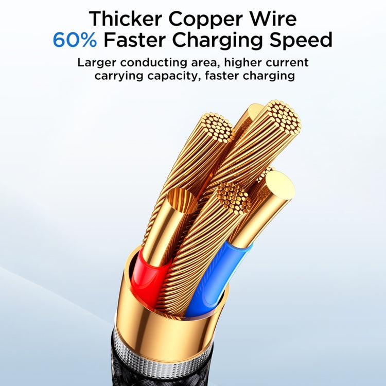 JOYROOM SA32-AL3 Starry Series 3A USB to 8 Pin Fast Charging Data Cable, Length:1m(Black) - HoMEdemic™ 