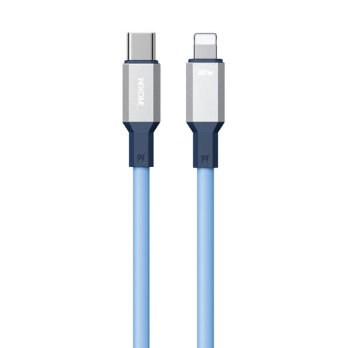 WK WDC-17 PD 20W USB-C/Type-C to 8 Pin Silicone Data Cable, Length: 1.2m(Blue) - HoMEdemic™ 