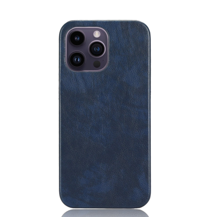 For iPhone 15 Pro Litchi Texture Back Cover Phone Case(Blue) - HoMEdemic™ 