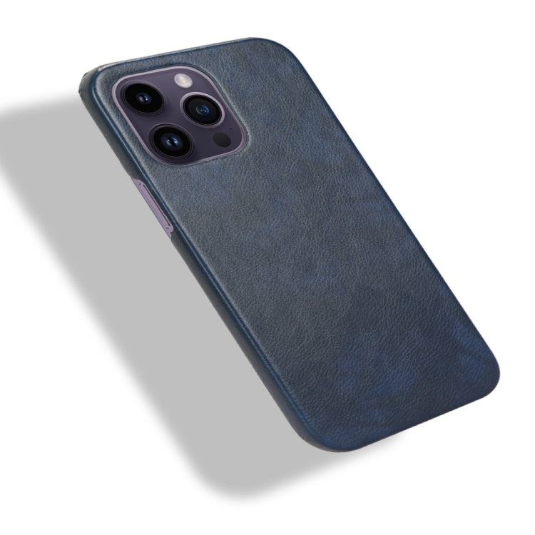 For iPhone 15 Pro Litchi Texture Back Cover Phone Case(Blue) - HoMEdemic™ 