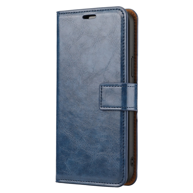 For iPhone 15 Pro Crazy Horse Texture Detachable Horizontal Flip PU Case(Blue) - HoMEdemic™ 