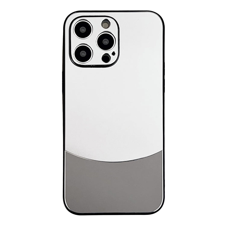 For iPhone 15 Pro Max Shockproof Frosted PC Silicone Frame Phone Case(Silver) - HoMEdemic™ 