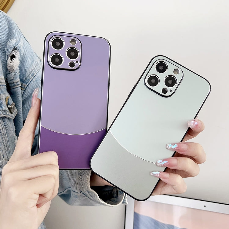 For iPhone 15 Pro Shockproof Frosted PC Silicone Frame Phone Case(Purple) - HoMEdemic™ 