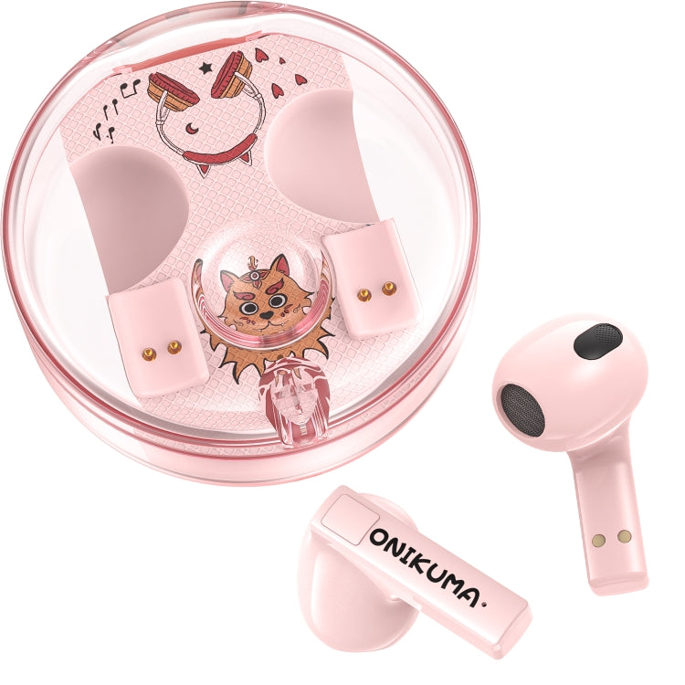 ONIKUMA T301 Transparent Cartoon Wireless Bluetooth Earphone(Pink) - HoMEdemic™ 