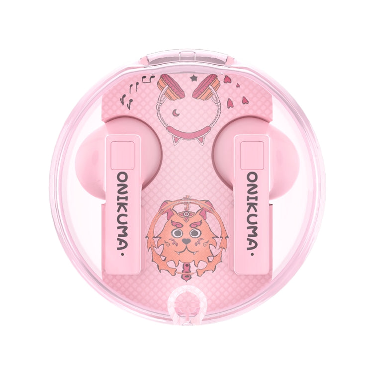 ONIKUMA T301 Transparent Cartoon Wireless Bluetooth Earphone(Pink) - HoMEdemic™ 