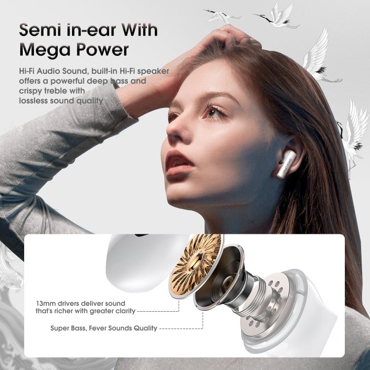ONIKUMA T301 Transparent Cartoon Wireless Bluetooth Earphone(White) - HoMEdemic™ 