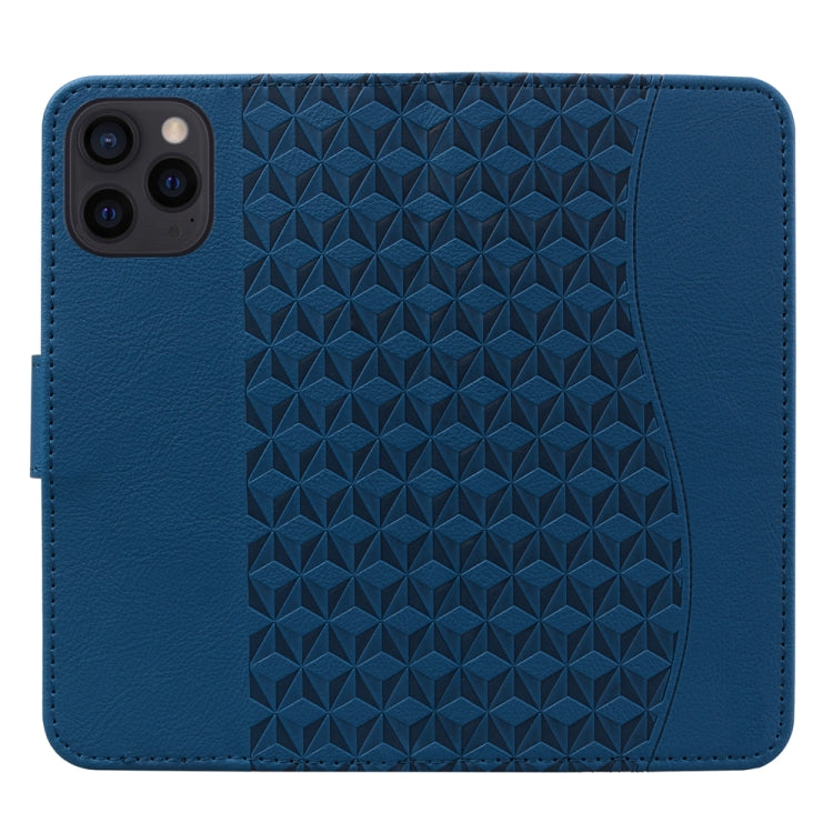 For iPhone 15 Pro Business Diamond Buckle Leather Phone Case with Lanyard(Royal Blue) - HoMEdemic™ 
