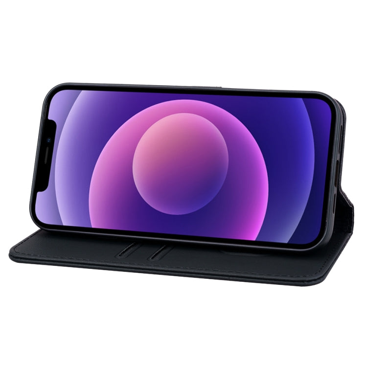 For iPhone 15 Pro Business Diamond Buckle Leather Phone Case with Lanyard(Black) - HoMEdemic™ 