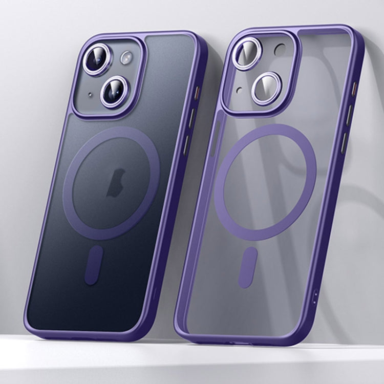 For iPhone 15 SULADA Magsafe Magnetic Matte PC + TPU Phone Case(Dark Purple) - HoMEdemic™ 