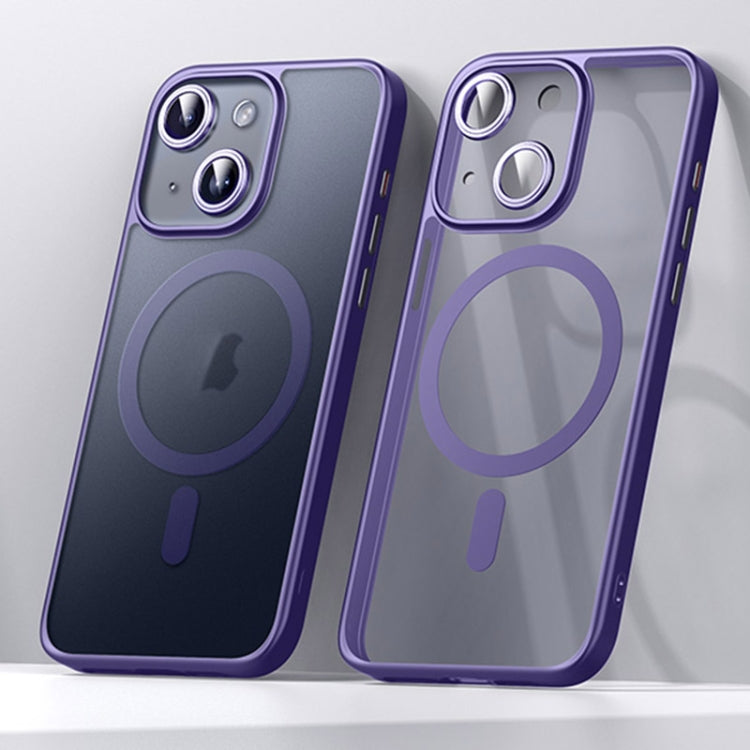 For iPhone 15 Plus SULADA Magsafe Magnetic Matte PC + TPU Phone Case(Dark Purple) - HoMEdemic™ 