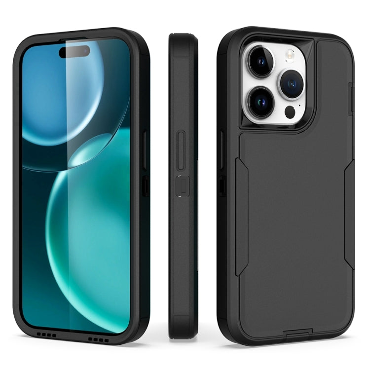 For iPhone 15 Pro 2 in 1 Magnetic PC + TPU Phone Case(Black) - HoMEdemic™ 