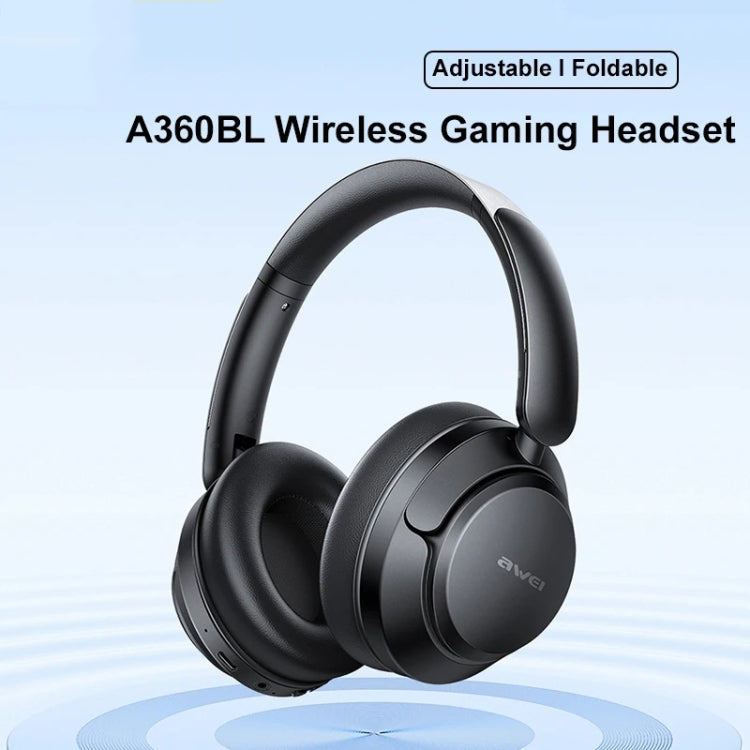 AWEI A360BL Foldable Wireless Bluetooth Gaming Headset(Black) - HoMEdemic™ 
