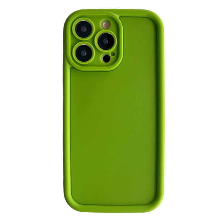 For iPhone 15 Pro Max Fine Hole Shockproof Frame Frosted TPU Phone Case(Green) - HoMEdemic™ 