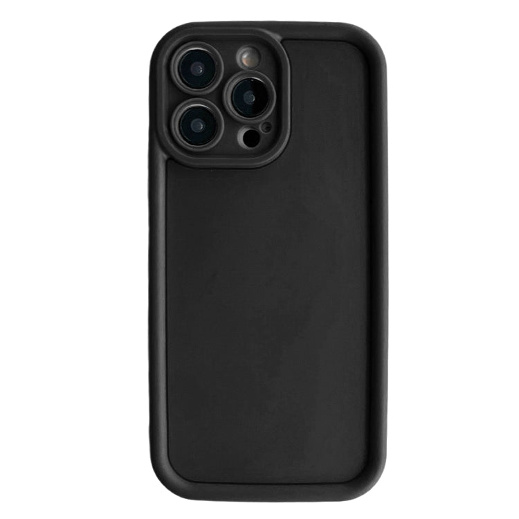For iPhone 15 Pro Max Fine Hole Shockproof Frame Frosted TPU Phone Case(Black) - HoMEdemic™ 