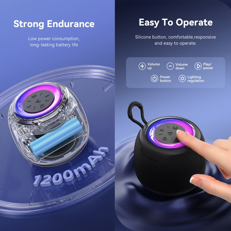 USAMS US-YX014 Yinya Series Mini Wireless Bluetooth Speaker(Black) - HoMEdemic™ 