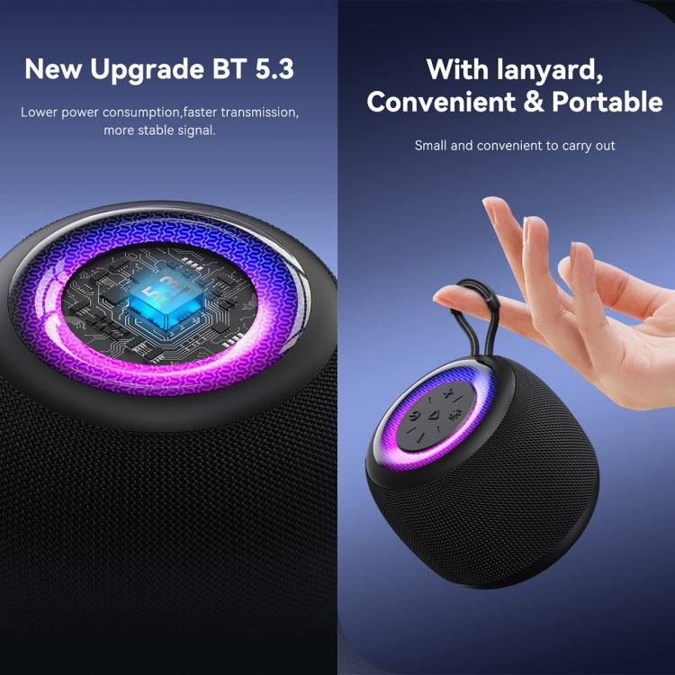 USAMS US-YX014 Yinya Series Mini Wireless Bluetooth Speaker(Black) - HoMEdemic™ 