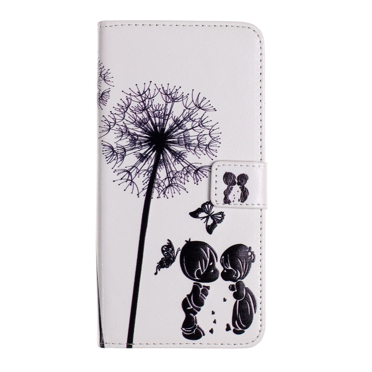 For iPhone 15 Pro Max Oil Embossed 3D Drawing Leather Phone Case(Couple Dandelion) - HoMEdemic™ 