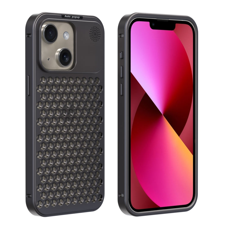 For iPhone 13 R-JUST RJ58 Aromatherapy Metal Cooling Phone Case(Grey) - HoMEdemic™ 
