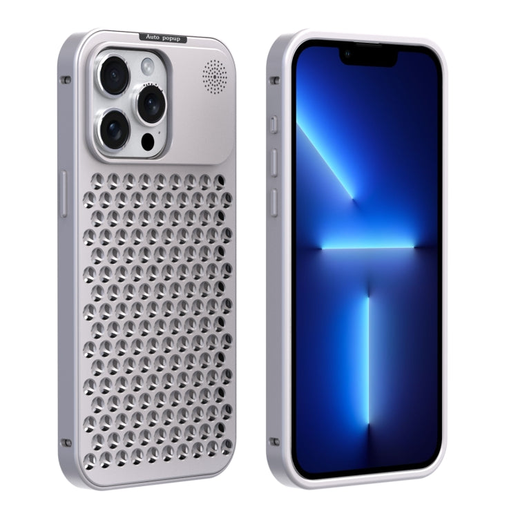 For iPhone 12 Pro Max R-JUST RJ58 Aromatherapy Metal Cooling Phone Case(Silver) - HoMEdemic™ 
