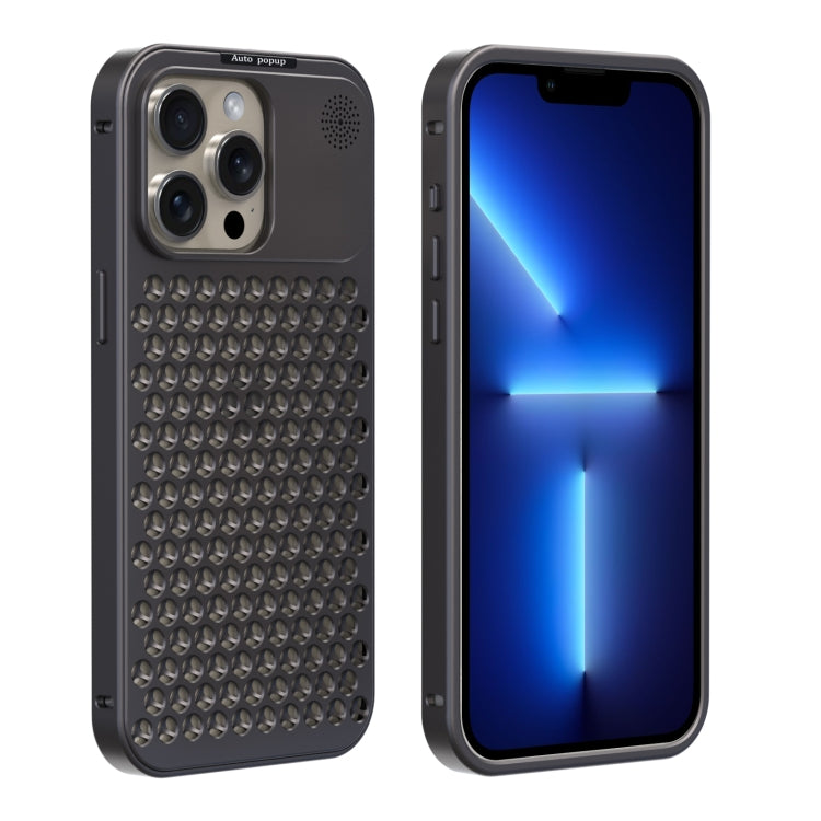 For iPhone 12 Pro Max R-JUST RJ58 Aromatherapy Metal Cooling Phone Case(Grey) - HoMEdemic™ 