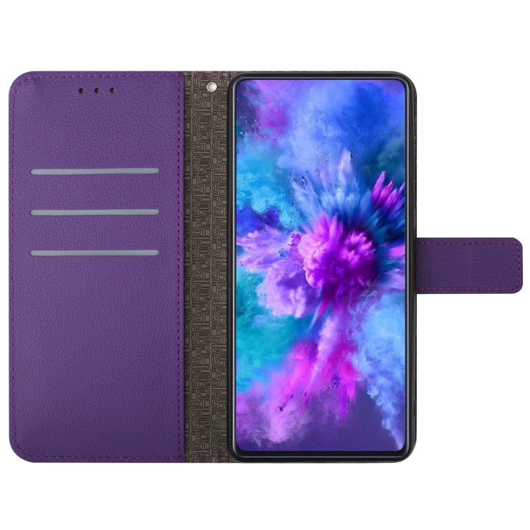 For iPhone 15 Pro Rhombic Grid Texture Leather Phone Case(Purple) - HoMEdemic™ 
