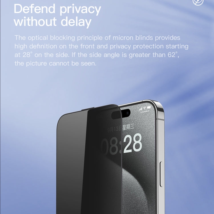 For iPhone 15 Plus TOTU AB-057 CSG High Aluminum Glass 2.5D Full-coverage Peep-proof Tempered Glass Film - HoMEdemic™ 