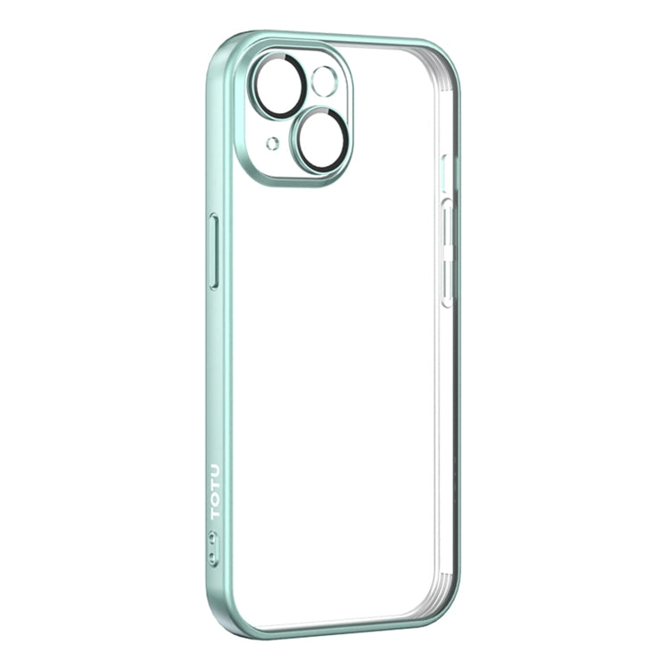 For iPhone 15 TOTUDESIGN PC-2 Series Electroplating TPU Phone Case(Light Green) - HoMEdemic™ 