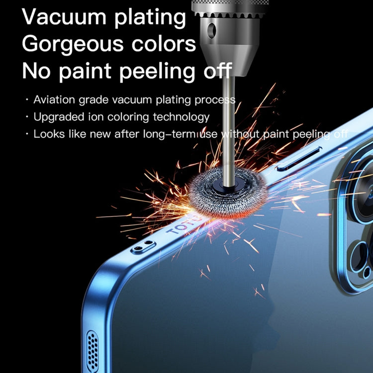 For iPhone 15 TOTUDESIGN PC-2 Series Electroplating TPU Phone Case(Light Green) - HoMEdemic™ 