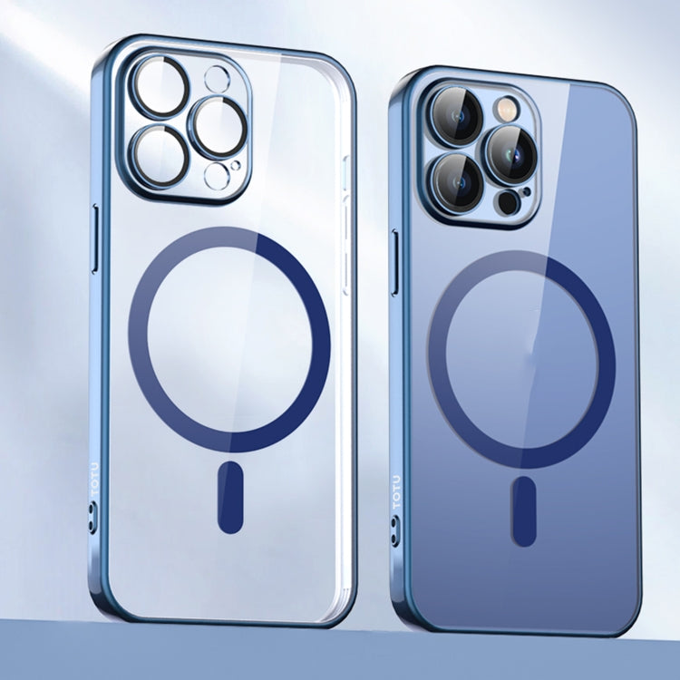 For iPhone 15 TOTUDESIGN PC-3 Series MagSafe Electroplating TPU Phone Case(Blue) - HoMEdemic™ 