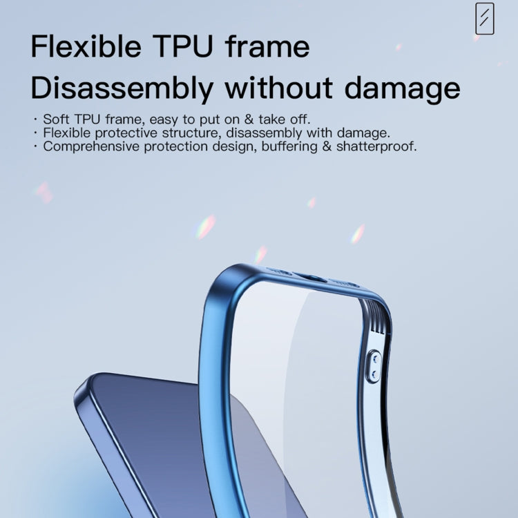 For iPhone 15 TOTUDESIGN PC-3 Series MagSafe Electroplating TPU Phone Case(Blue) - HoMEdemic™ 