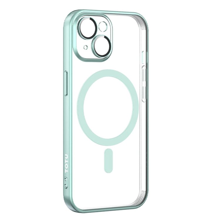 For iPhone 15 TOTUDESIGN PC-3 Series MagSafe Electroplating TPU Phone Case(Light Green) - HoMEdemic™ 