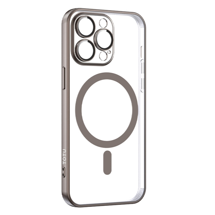 For iPhone 15 Pro Max TOTUDESIGN PC-3 Series MagSafe Electroplating TPU Phone Case(Gray) - HoMEdemic™ 