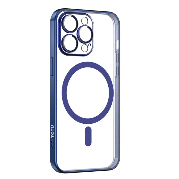 For iPhone 15 Pro Max TOTUDESIGN PC-3 Series MagSafe Electroplating TPU Phone Case(Blue) - HoMEdemic™ 