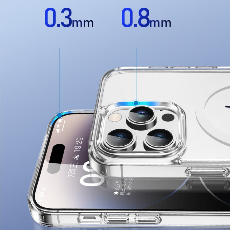 For iPhone 15 TOTUDESIGN PC-5 Crystal Shield Series Magsafe Magnetic Phone Case(Transparent) - HoMEdemic™ 