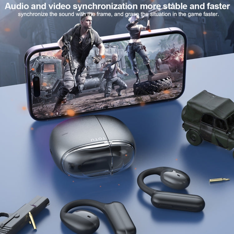 TOTU BE-3-OWS Bluetooth 5.3 Ear-Mounted Wireless Bluetooth Earphone(Dark Grey) - HoMEdemic™ 