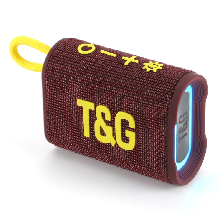 T&G TG396 Outdoor Portable Ambient RGB Light IPX7 Waterproof Bluetooth Speaker(Purple) - HoMEdemic™ 