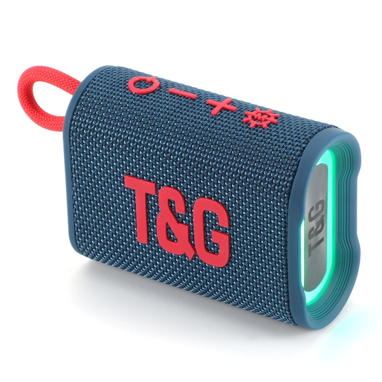 T&G TG396 Outdoor Portable Ambient RGB Light IPX7 Waterproof Bluetooth Speaker(Blue) - HoMEdemic™ 