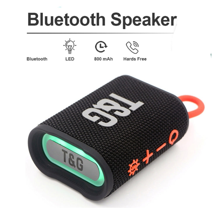 T&G TG396 Outdoor Portable Ambient RGB Light IPX7 Waterproof Bluetooth Speaker(Black) - HoMEdemic™ 